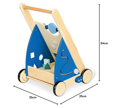 Pinolino 265401 Activity-Lauflernwagen 'Titus', blau,