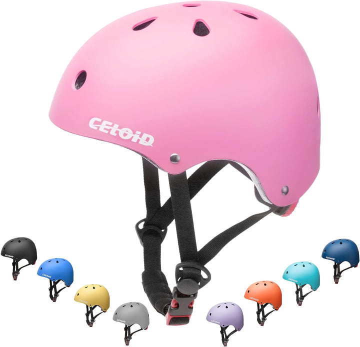 CELOID Kinder Fahrradhelm, Kleinkind Skateboard Helme für Alter 3-5-8-10-16 Jahre Jungen Mädchen, ve
