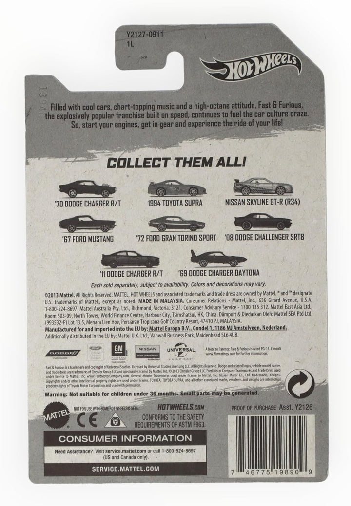 Hot Wheels Fast & Furious Fahrzeuge - die offiziellen Filmfahrzeuge sortierte Modelle in der Auslief