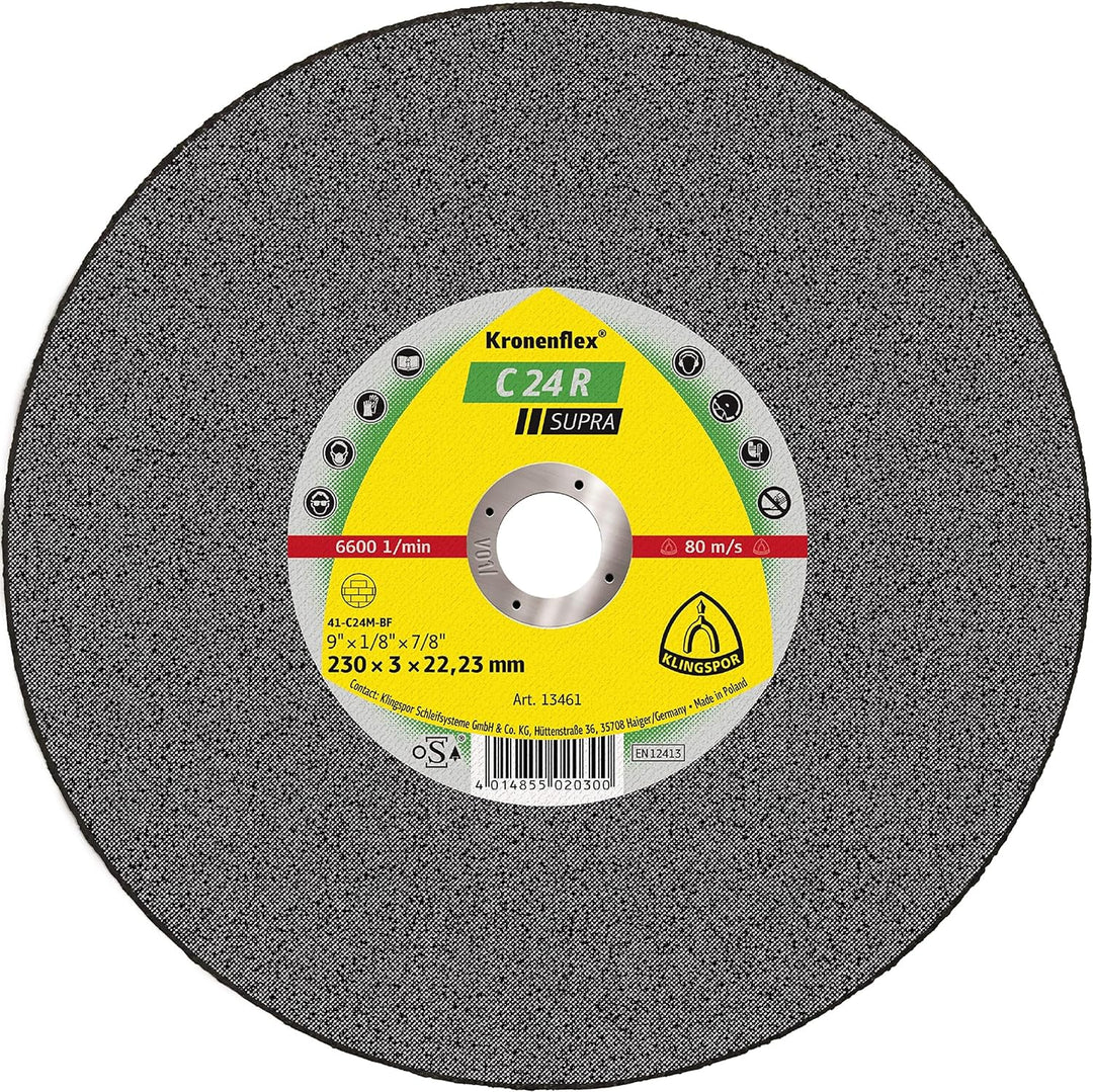13461 C 24 R Trennscheiben 230 x 3 x 22,23 mm gerade Inhalt: 25 Stück 230 x 3 x 22,23 mm dritto 1 St