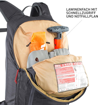 EVOC LINE 20 Tourenrucksack, Skirucksack (NEURALITE SYSTEM, separates Lawinenfach mit Notfallplan, S