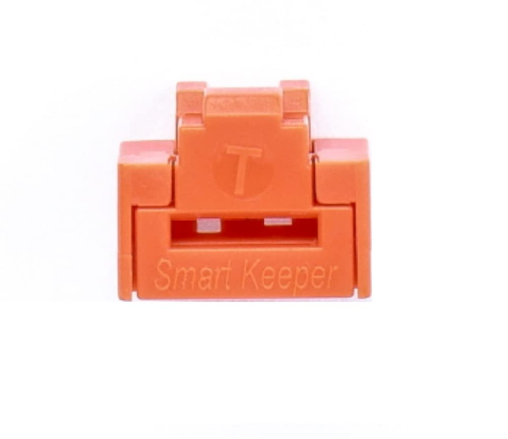 SmartKeeper Essential / 100 x RJ45 Port Blockers ohne Lock Key Basic/Orange 100 Stück Orange, 100 St