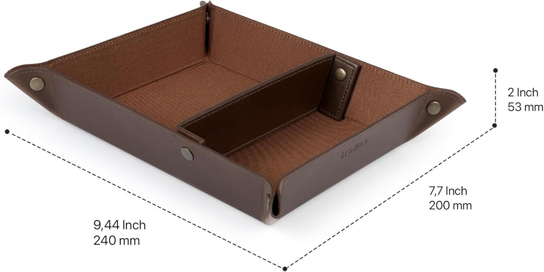 Londo Leder Taschenleerer - Vide Poche - Ledertablett Organizer, Praktische Aufbewahrungsbox - für G