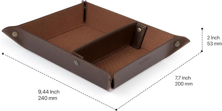 Londo Leder Taschenleerer - Vide Poche - Ledertablett Organizer, Praktische Aufbewahrungsbox - für G
