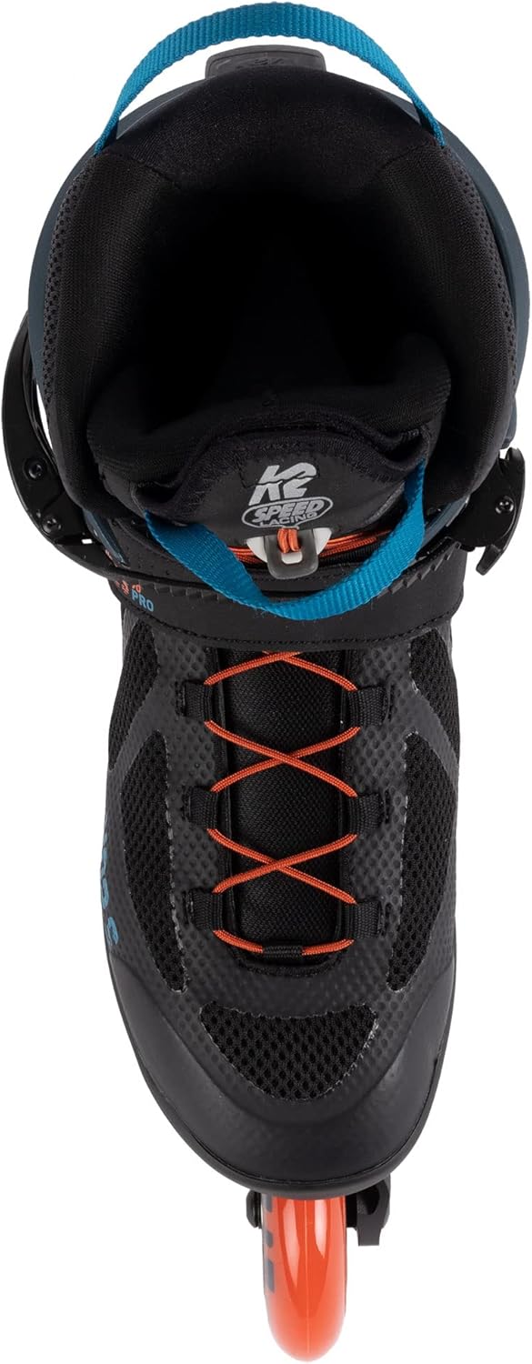 K2 Skates Unisex Inline Skates VO2 S 90, black - blue - orange, 30G0245 EU: 44 (UK: 9.5 / US: 10.5)
