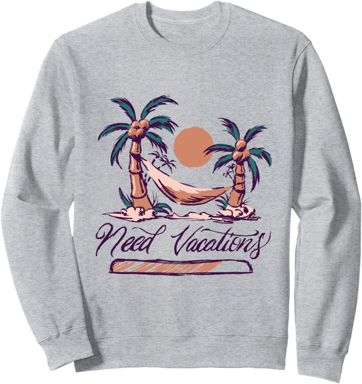 Urlaub Palmen Sommer Strand Urlaubsreise Sonne Reisen Sweatshirt