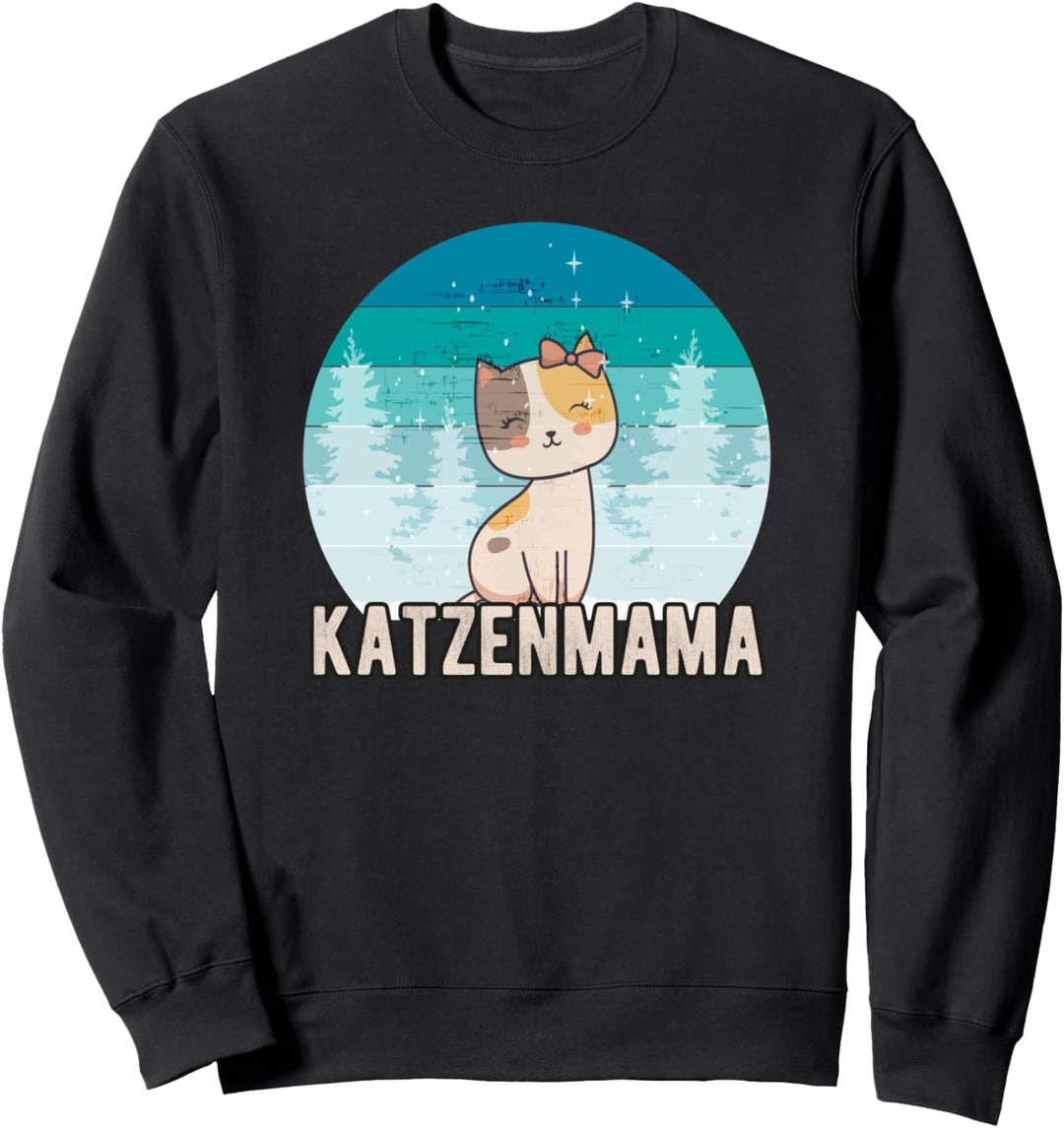 Katzenmama Katze mit Spruch Geschenk für Katzenmamas Sweatshirt