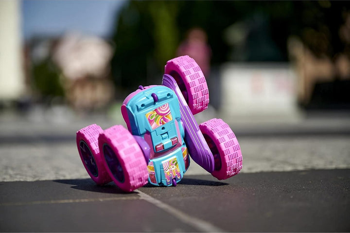 Dickie Toys Pink Drivez RC Candy Flippy, ferngesteuertes Spielzeugauto, Rotations- und Flip-Funktion