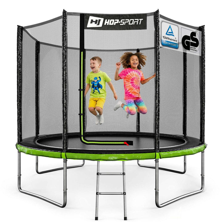 Hop-Sport Trampolin Outdoor - Ø 244/305/366/427/488 cm - Trampolin mit aussenliegenden Sicherheitsne