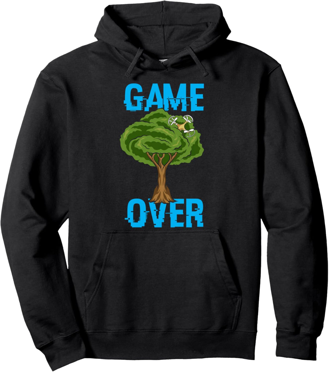 Game Over - Drohne steckt in einem Baum fest - Lustiges Pullover Hoodie