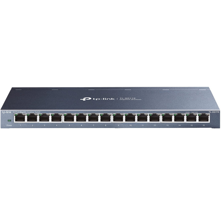 TP-Link TL-SG116 16-Ports Gigabit Netzwerk Switch (32 Gbit/S Switching-Kapazität, geschirmte RJ-45 P