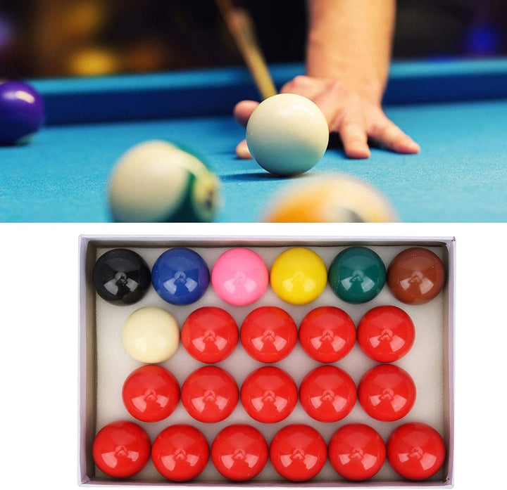 Snooker Kugeln Set, 22 Stück 52,5 mm/2,1 Zoll Harz Snooker Balls Set für Britisches Billard Turniere