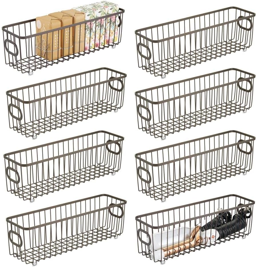 mDesign Bad Aufbewahrung – Badezimmer Organizer für die Aufbewahrung von Make-up und anderen Badarti