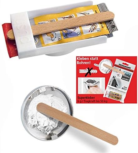 Fackelmann Klebesystem für Badaccessoires, Super-Kleber für Badzubehör, superfester Halt, rückstandl