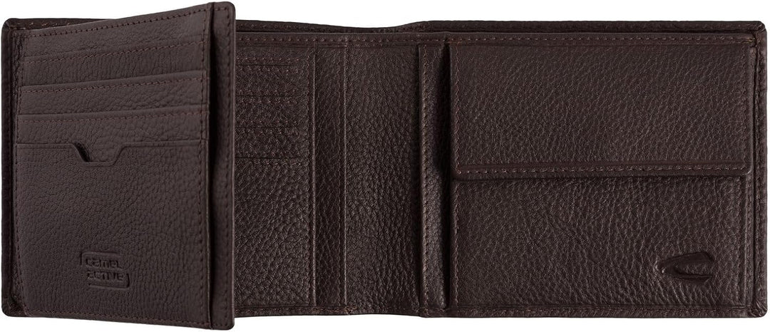 camel active Macau Herren Geldbörse RFID Querformat Leder, Brown