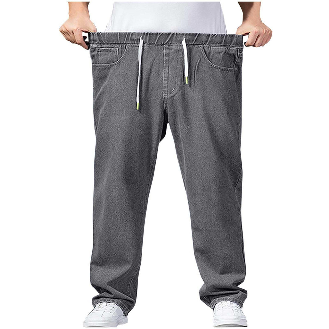 Generisch Jeanshose Herren Stretch Mit Gummizug, Jeanshosen Herren Grosse Grössen, Denimhose Elastis