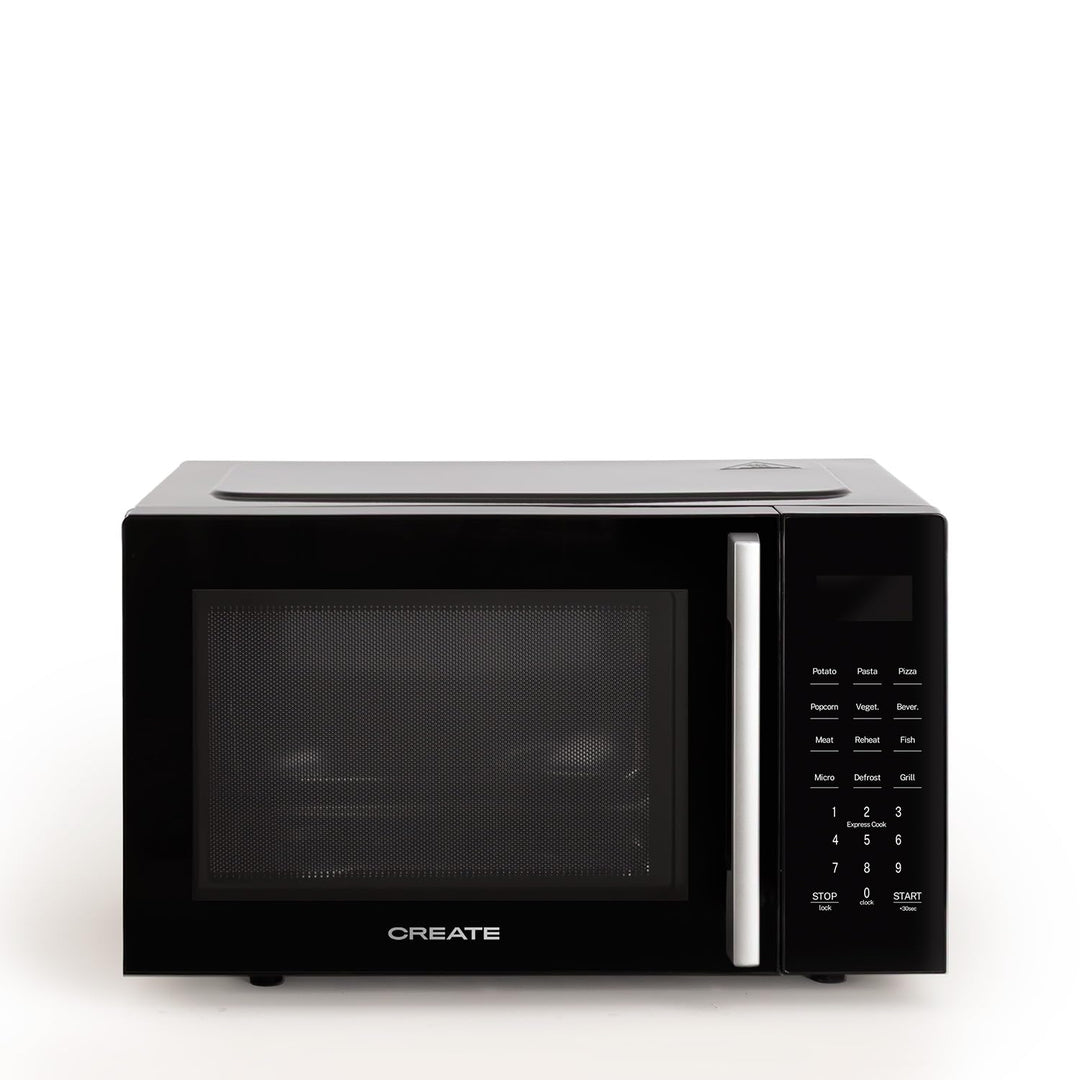 CREATE/MICROWAVE STUDIO/Mikrowelle mit Grillfunktion und Backofen Schwarz/Fassungsvermögen 23l, Dreh