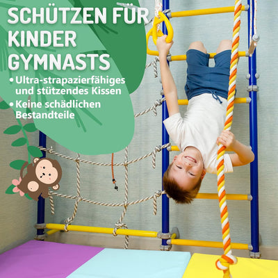 PhysKcal Klappbare Weichbodenmatte Turnmatte Fitnessmatte Gymnastikmatte mit Tragegriffen, Sportmatt