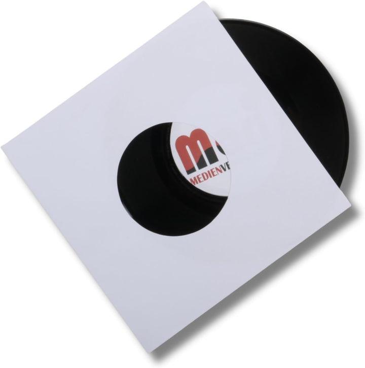 100 St. Single 7“ Deluxe Innenhüllen 180x180 mm reinweiss für Vinyl Schallplatten ungefüttert 90 gr