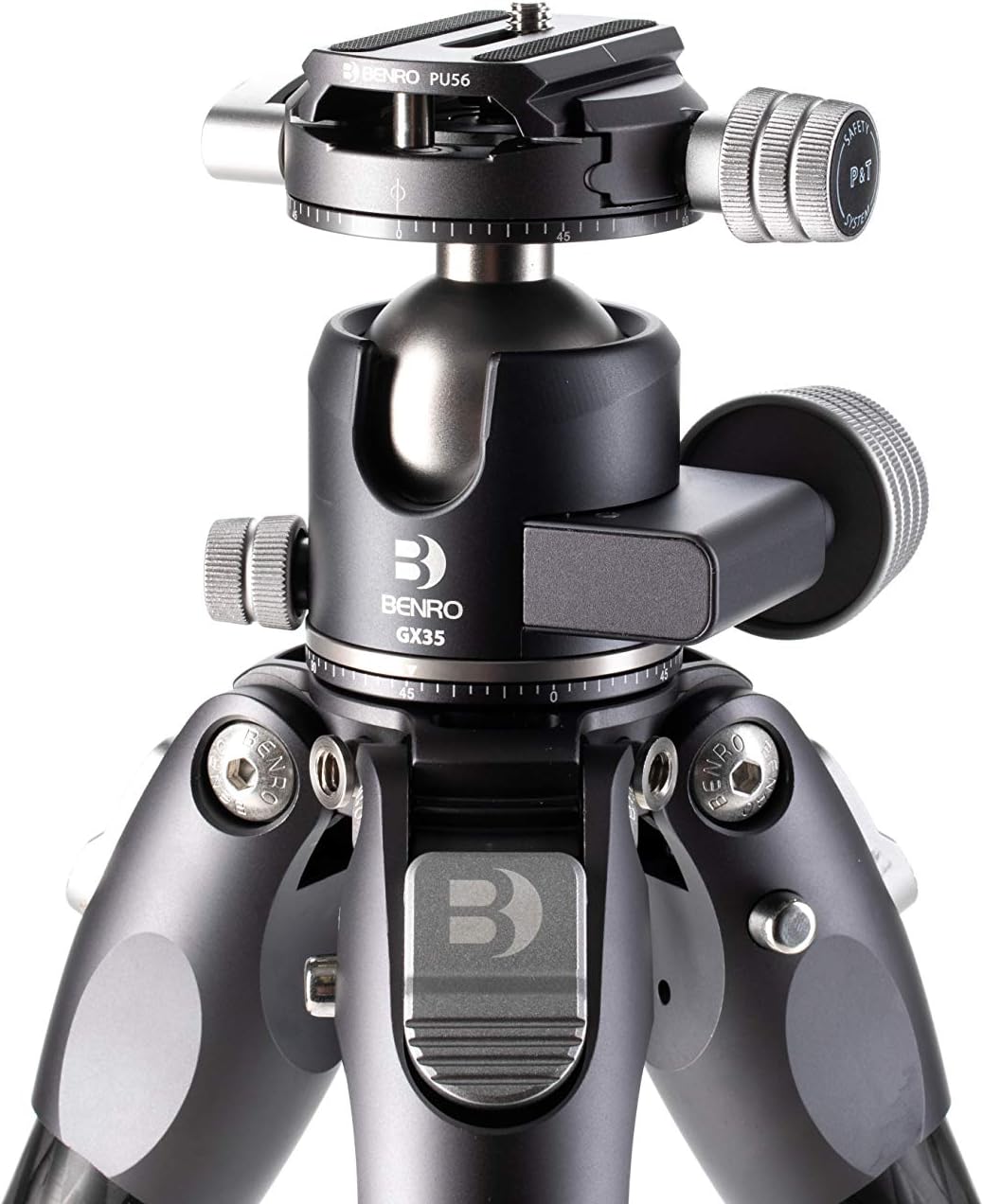 BENRO Kit Tortoise 35C – Dreifach, Carbon, ohne Säule, mit Kugelkopf GX35