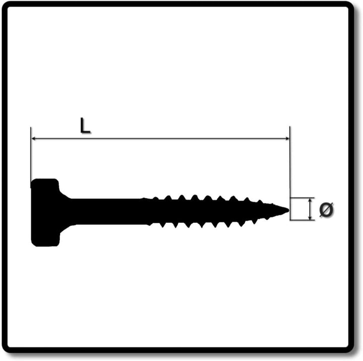 Kreg Flachkopfschrauben Fein 25,4 mm 500 Stück