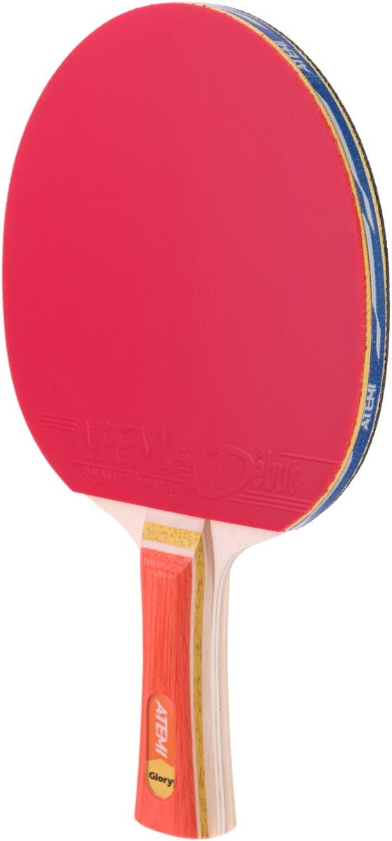 Atemi Tischtennis-Set (2X Schläger, 3X Bälle) Glory Serie - ITTF zugelassener Ping Pong Schläger & 3