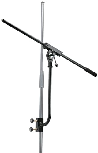 K&M 240/1 Mikrofonarm Schwarz - 3/8“ Gewindeanschluss - Halterung für Mikrofone - aus Stahl, 60,5 cm