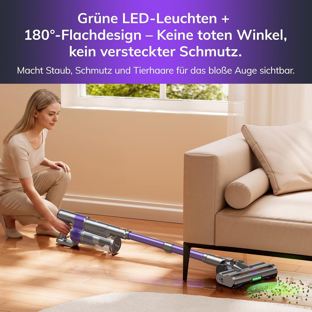Akku Staubsauger mit Absaugstation und Ladestation 35kPa/350W/45Min