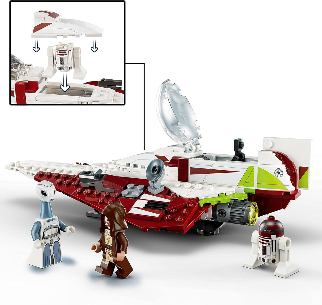 LEGO Star Wars Ahsoka Tanos T-6 Jedi Shuttle Set, baubares Raumschiff-Spielzeug & Star Wars Obi-Wan