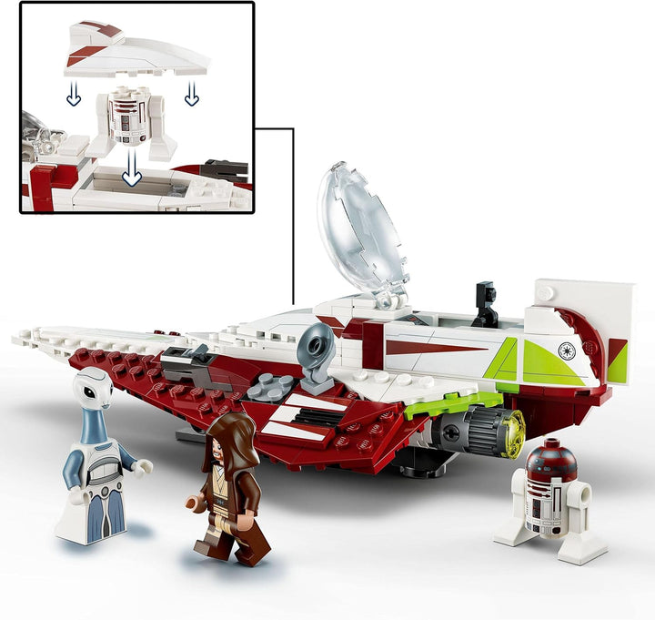 LEGO Star Wars Ahsoka Tanos T-6 Jedi Shuttle Set, baubares Raumschiff-Spielzeug & Star Wars Obi-Wan