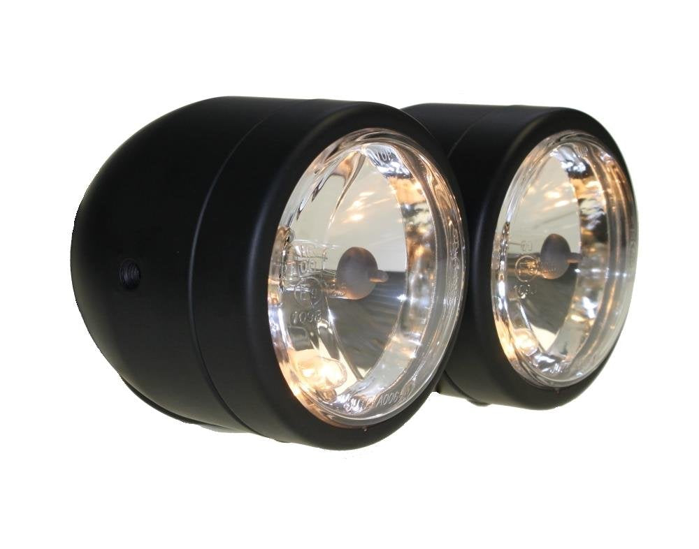 Doppel-Scheinwerfer schwarz mit E-Nummer H7 & H4 55/60W für Honda CB 600, 900 Hornet CB600 CB900