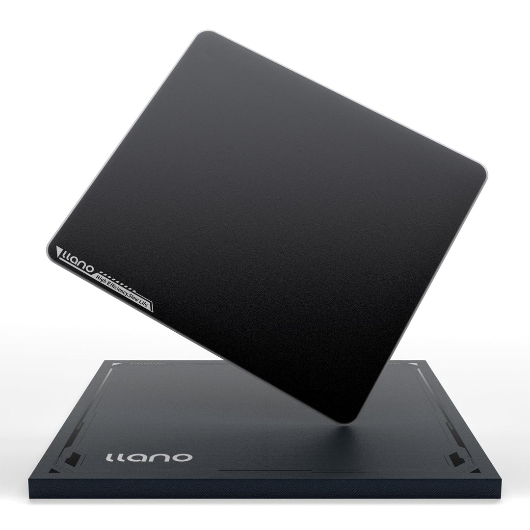 llano Professionelles Glas Mauspad [Unglaubliche 0,8μ Präzision ] Gaming-Mauspad 0,8μ hochpräziser O