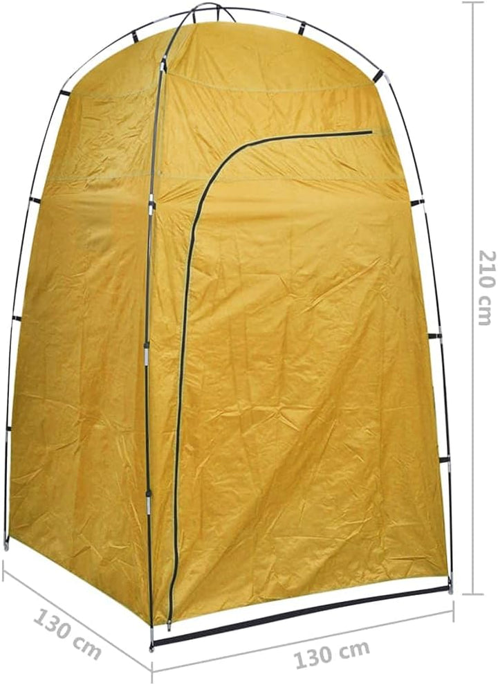 vidaXL Duschzelt Umkleidezelt WC Toilettenzelt Wechselzelt Umkleidezelt Camping Gelb, Gelb