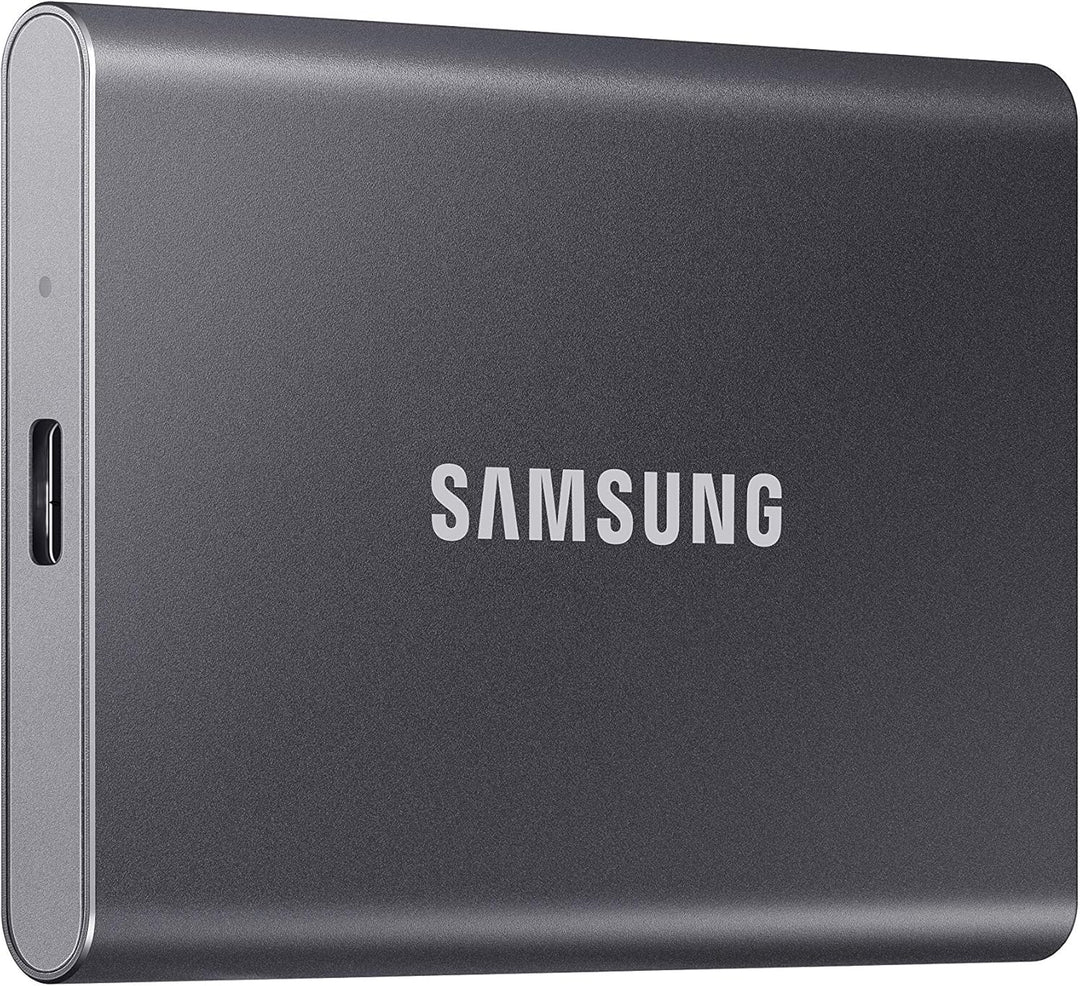 SAMSUNG T7 tragbare SSD, 2 TB externes Solid-State-Laufwerk, Geschwindigkeiten bis zu 1.050 MB/s, US