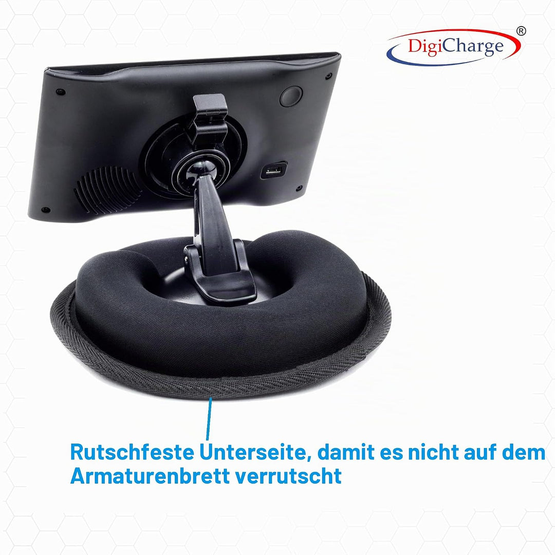 DigiCharge KFZ Armaturenbrett-Halterung für Navigationsgeräte Autokamera Mobiltelefon für Garmin Tom