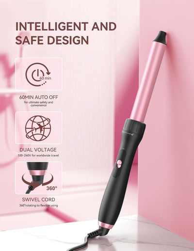 LANDOT Lockenstab Curling Iron 25-mm: Antistatische Keramik-Turmalin-Beschichtung Lockenstäbe - Hair