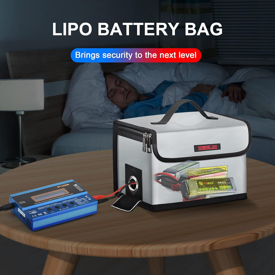 STARTRC Lipo Safe Bag Feuerfeste, explosionsgeschützte Tasche Grossraum-Lipo Akku Aufbewahrungsbox S