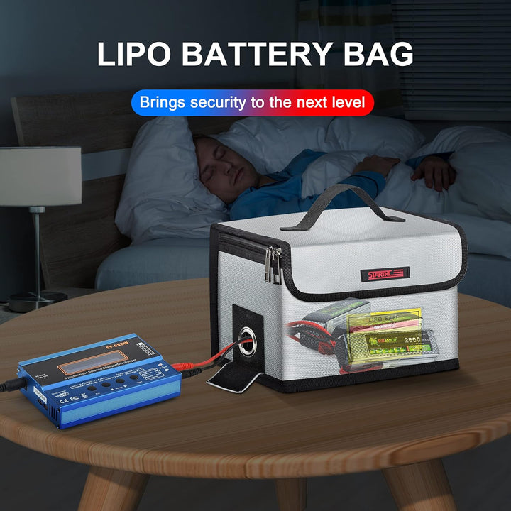 STARTRC Lipo Safe Bag Feuerfeste, explosionsgeschützte Tasche Grossraum-Lipo Akku Aufbewahrungsbox S