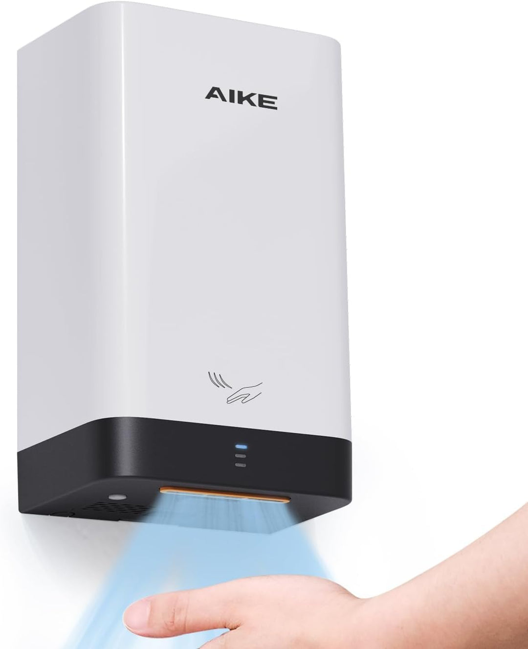 AIKE AK2822 ABS Händetrockner, Energiesparender elektrischer Hochgeschwindigkeits-Händetrockner, Aut