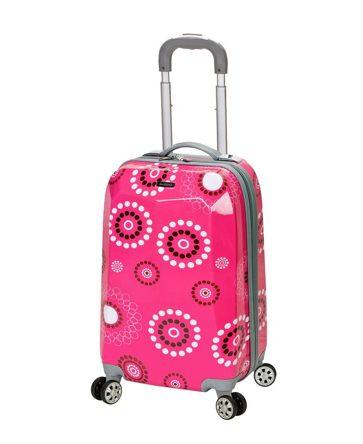 Rockland Vision Hartschalen-Trolley, Rosa Perle, Carry-On 20-Inch, Vision Hartschalen-Koffer mit Dre