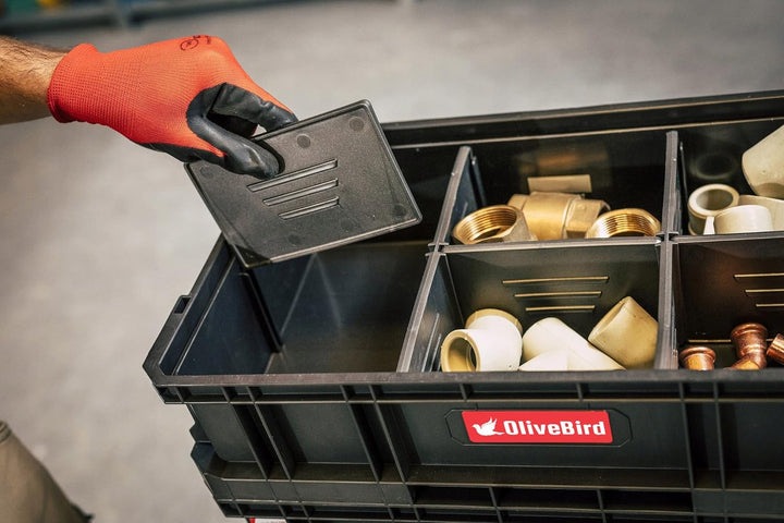 OliveBird 6 In 1 XL Sortimentskasten Werkstattwagen Rollbox Werkzeugkoffer Mobile Werkstatt Werkstat