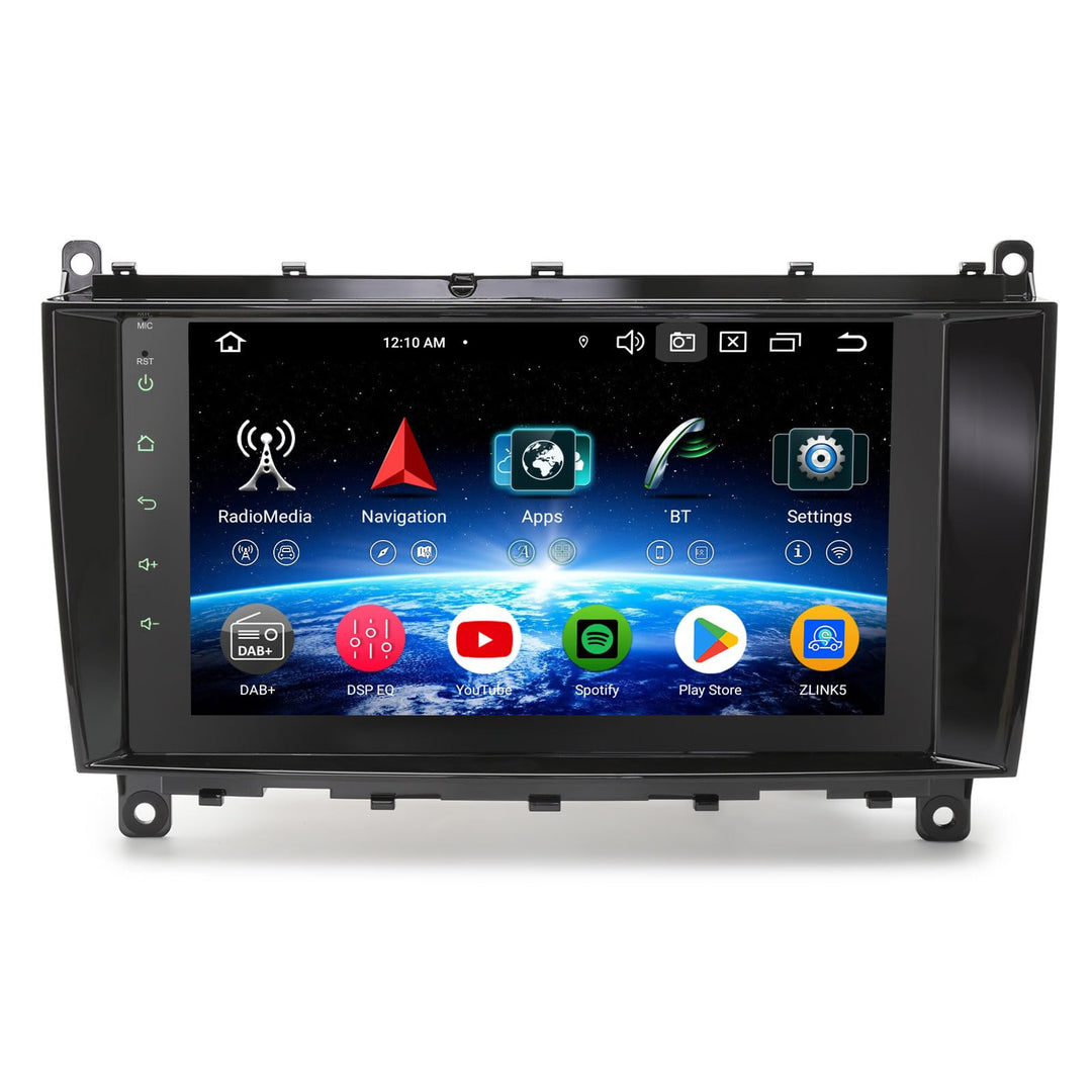 Erisin 8-Kern 4GB+64GB 8" IPS Bildschirm Android 14 Autoradio mit GPS Navi Für Mercedes CLK Klasse W