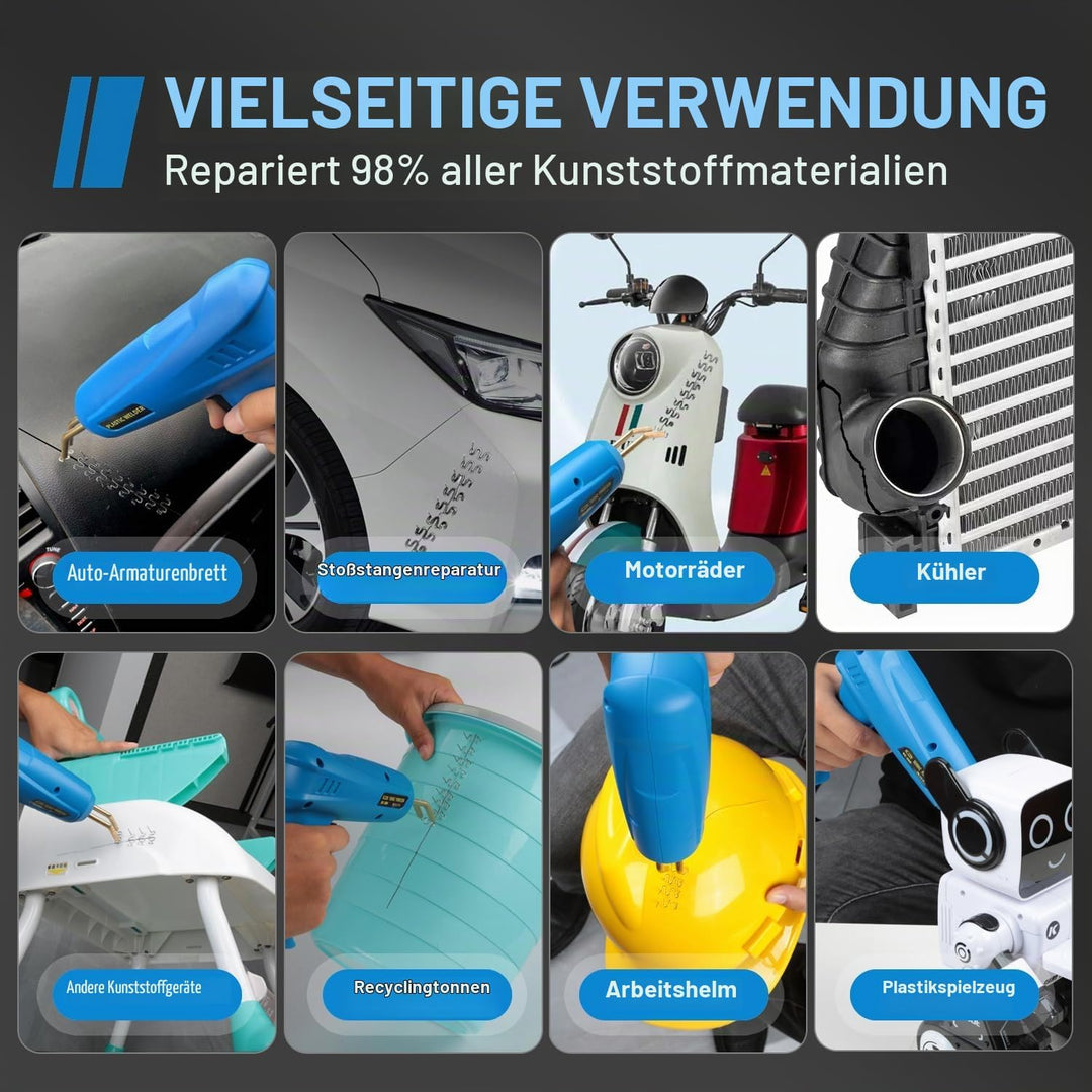 200W 2-in-1 Kunststoff Schweissen Maschine Auto Stossstange Reparatur Set mit 1000PCS Schweissnagel&amp;