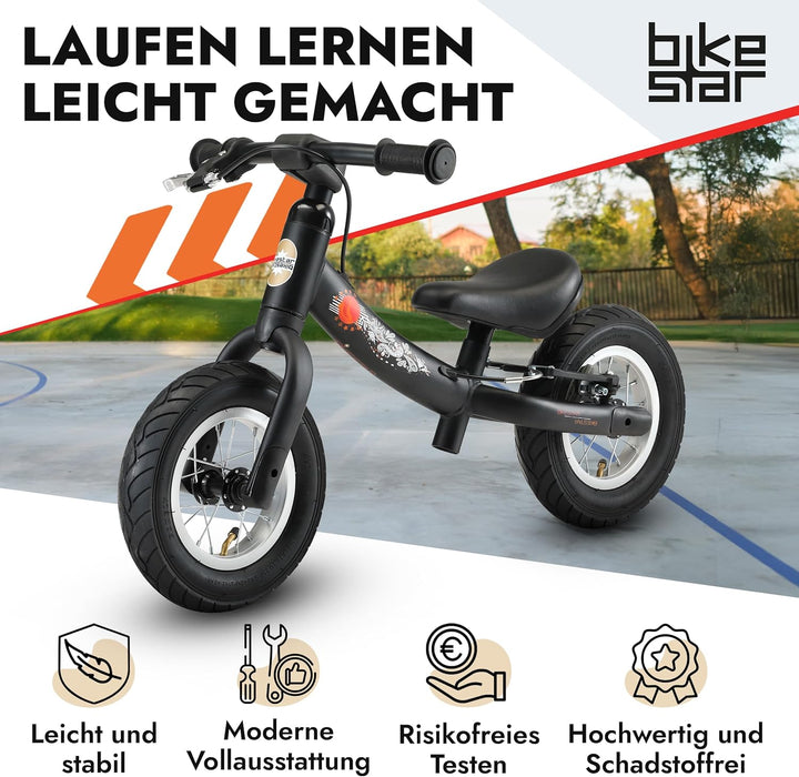 BIKESTAR Kinder Laufrad Lauflernrad Kinderrad für Jungen und Mädchen ab 2-3 Jahre | 10 Zoll Sport Ki
