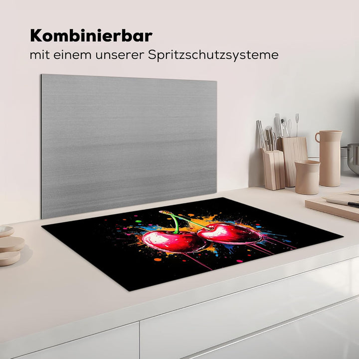 Herdabdeckplatte 80x52 cm Einteilig Ceranfeld Abdeckplatte Küche Deko Ceranfeldabdeckung Herdabdecku