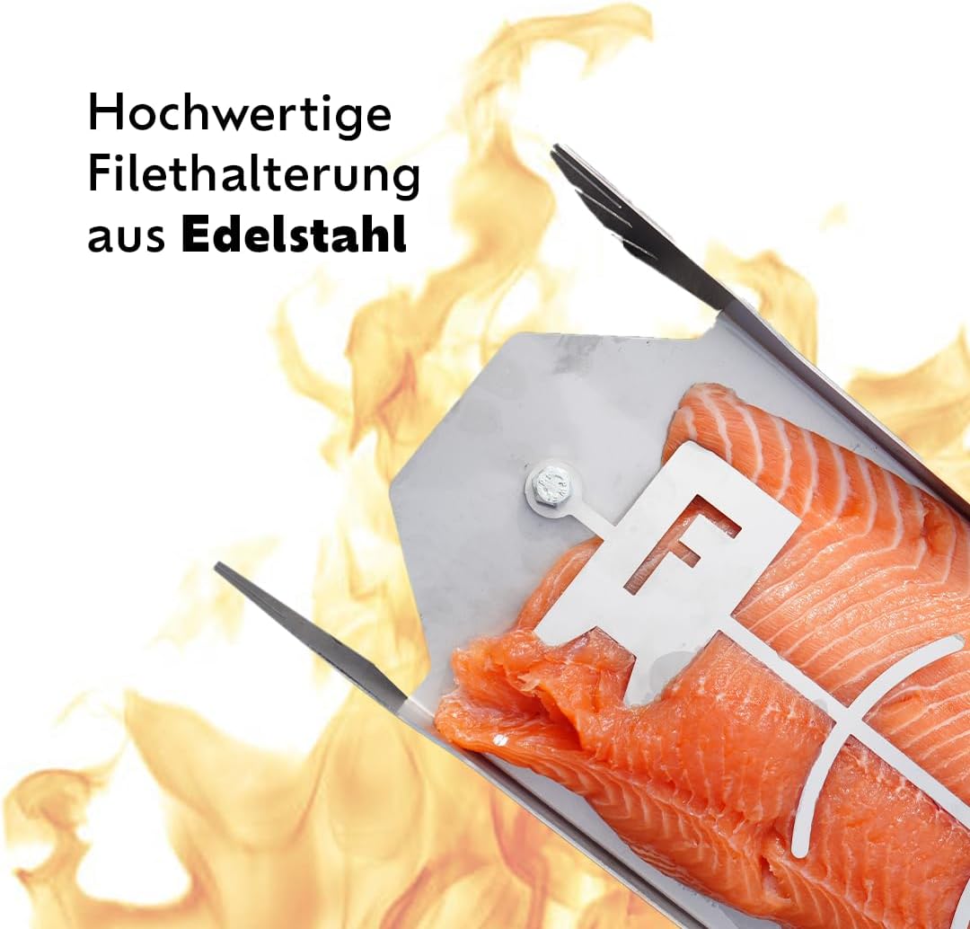Flammlachsbrett für 78cm Feuertonne | Zubehör für Feuertonnen | Buchen-Holz Aus Nachhaltiger Forstwi