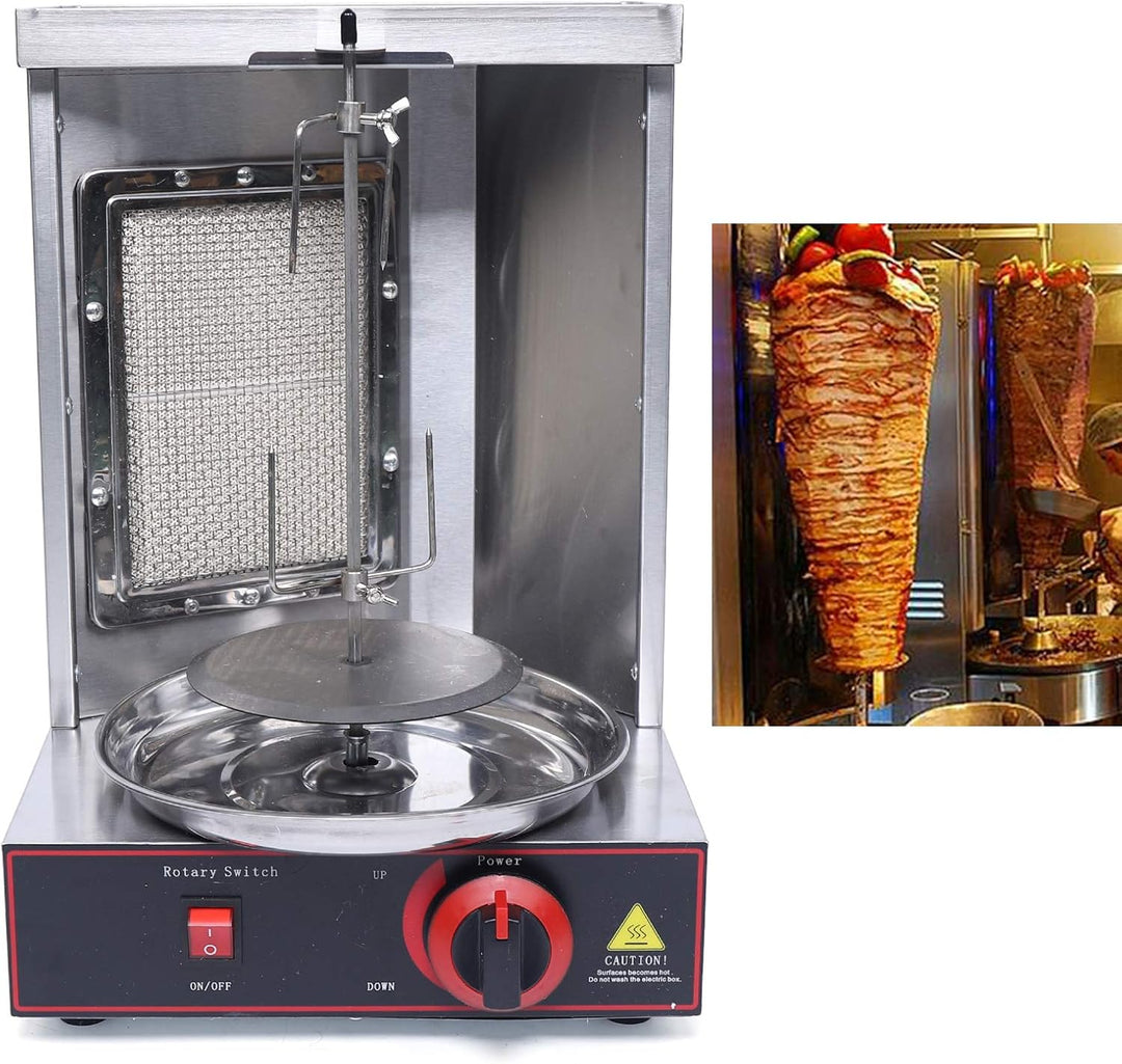 Dönergrill Hähnchengrill Gyrosgrill Vertikalgrill Drehgrill mit Drehspiess Elektro-/ Tischgrill für