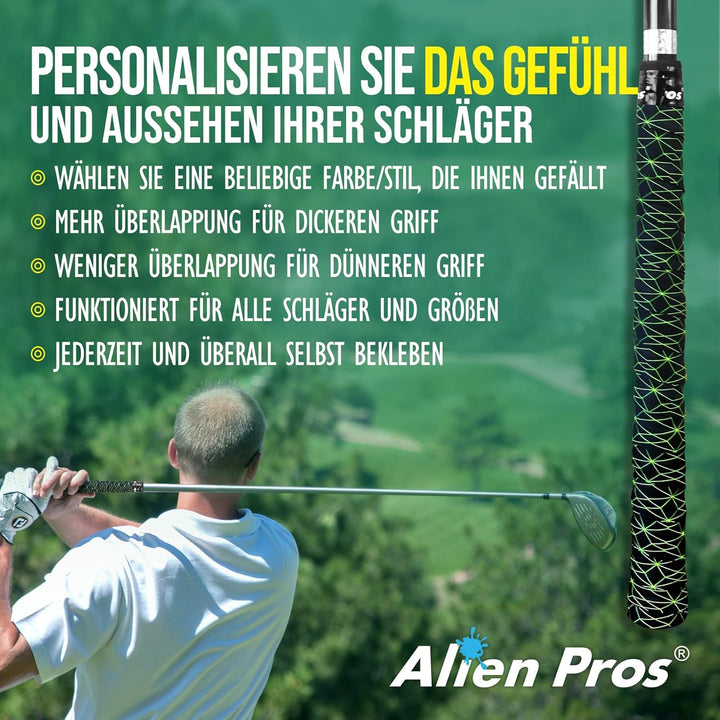 Alien Pros Golf Griffband - Innovative Grifflösung für Golfschläger - Geniessen Sie ein frisches, ne