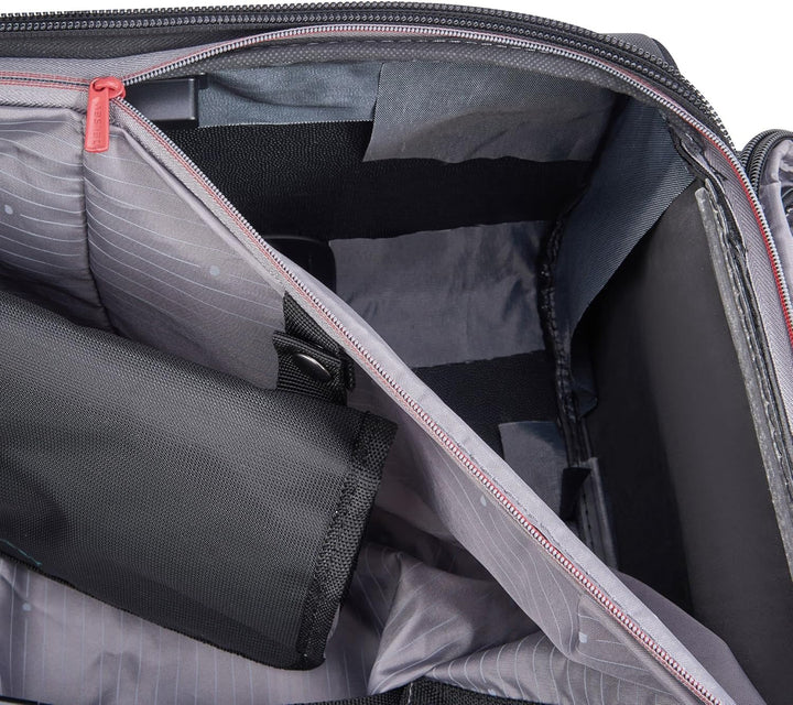 DELSEY PARIS - HELIUM DLX - Weicher Slim-Kabinenkoffer - 55x40x20 cm - 35 Liter - S - Schwarz S Schw