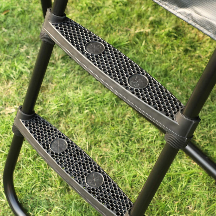 SONGMICS Trampolinleiter, rutschfeste Leiter für Trampoline, mit Metallgestell und Breiten Stufen, s